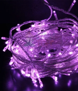 Комплект гирлянды на деревья с контроллером 60 м., 3 луча по 20 м, 600 LED ламп лилового цвета, Beauty Led (KDD600C-10-1L)