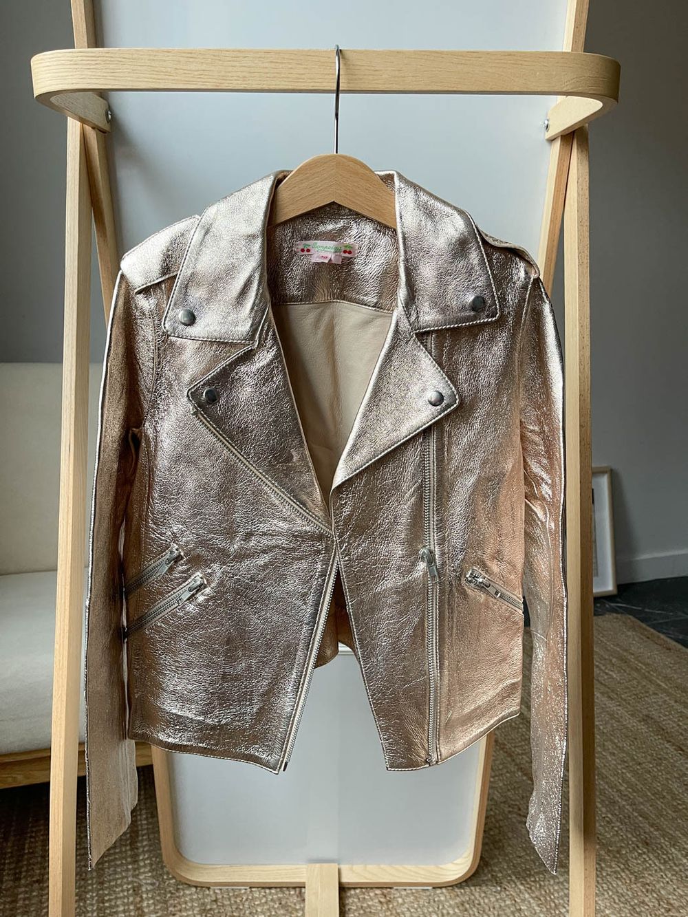 Кожаная куртка Bonpoint, 140