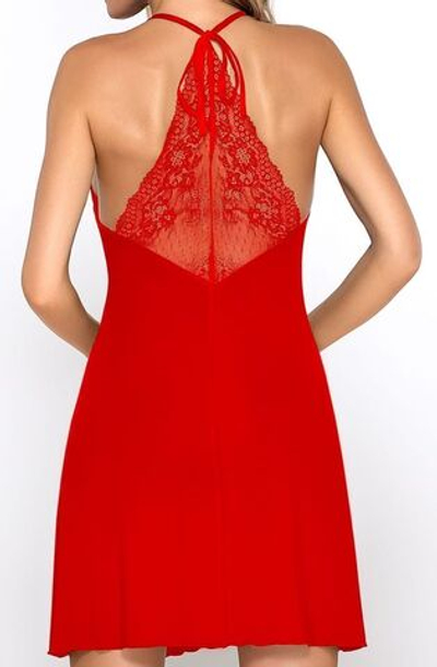 Сорочка Pandora с красивой спинкой из кружева (Размер: XXL) (Цвет: красный)