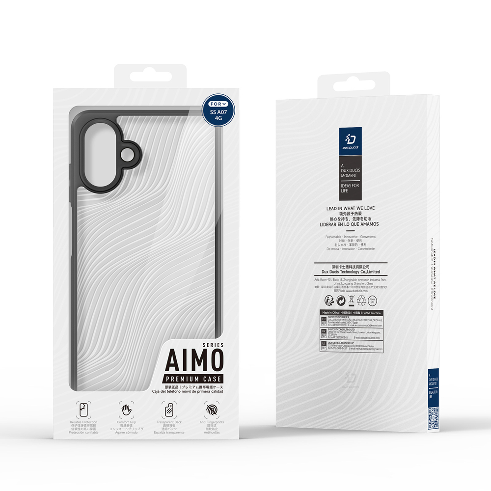 Чехол прозрачный с мягкими рамками от Dux Ducis для Samsung Galaxy A07 4G, серия Aimo Series Case