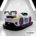 Бамперная электромашинка «ТурбоВспышка» для автодрома, LED-подсветка