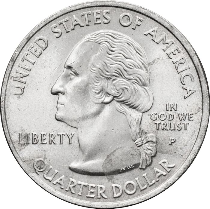 25 центов (1/4 доллара, квотер) 2004 США «Штат Айова» (P) XF