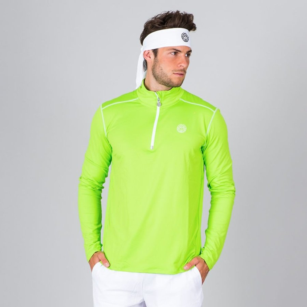 ОДЕЖДА ДЛЯ ТЕННИСА Мужская, Футболка с рукавом BIDI BADU ZAC TECH .