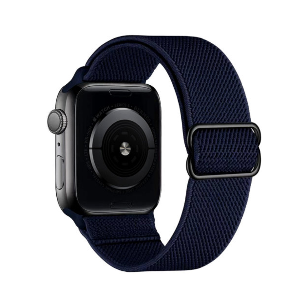 Эластичный ремешок Apple Watch, 42/44/45, S/M, M/L, темно-синий
