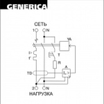 Дифференциальный автомат GENERICA АВДТ32 1П+Н C16А 30мА тип АС однофазный электронный 4,5кА ИЭК (дифавтомат, АВДТ) MAD25-5-016-C-30