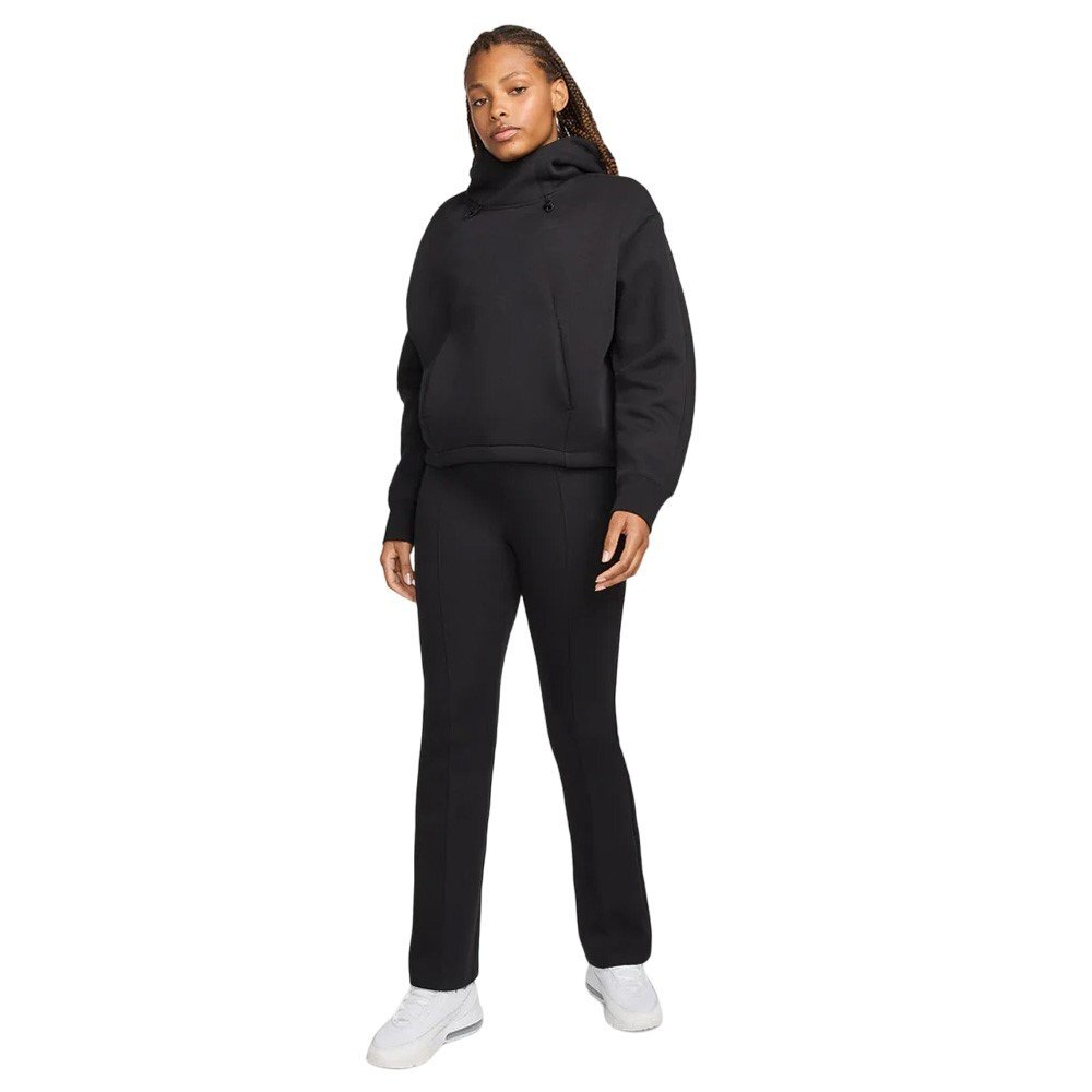 Баскетбольная женская толстовка Nike Sportswear Tech Fleece Black Sweatshirt