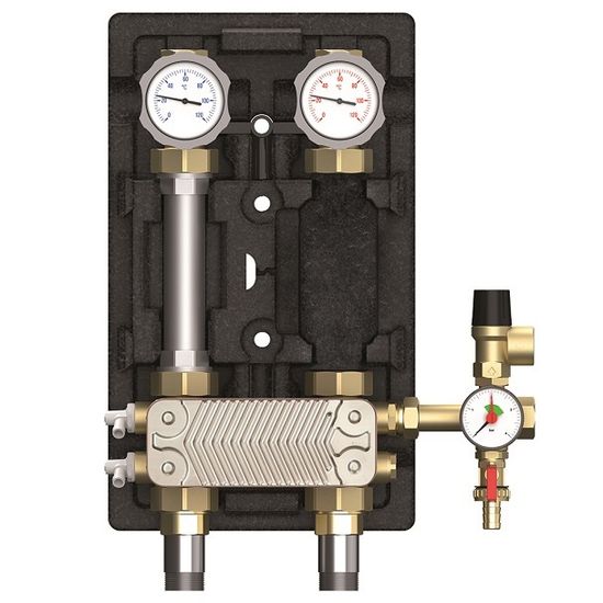 Насосная группа UK 1" Meibes ME 45811.36EA с теплообменником 36 пластин, без насоса