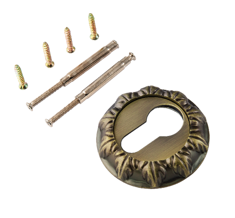 Накладка круг на цилиндр Ренц INET 10 MAB, цвет бронза античная матовая (гарантия - 12 месяцев)