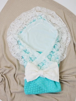 Конверт на выписку для новорожденных летний