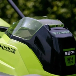 Газонокосилка аккумуляторная Greenworks GD24LM33K4 (1 x 4 Ач, ЗУ) 2516107UB