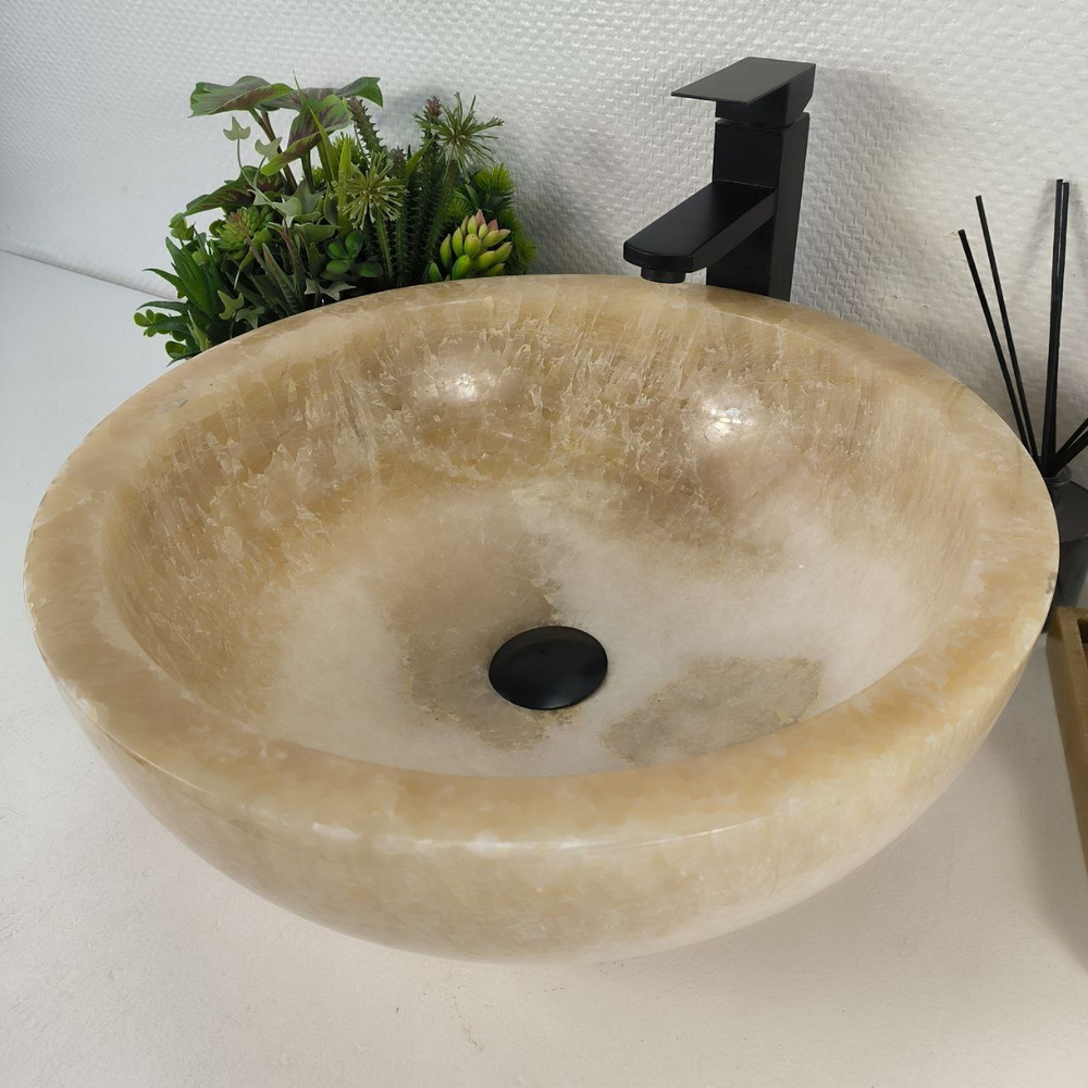 Раковина из оникса Bowl Yellow BO-64726 44*45*17 0200