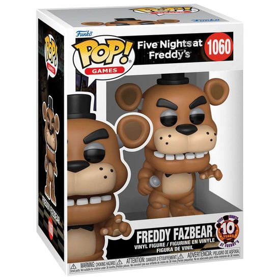 Фигурка Funko POP! Games FNAF 10th Freddy Fazbear (1060) 87116 / Фигурка Фанко ПОП! по мотивам игры "Пять ночей с Фредди", Фредди Фазбер. Товар уцененный