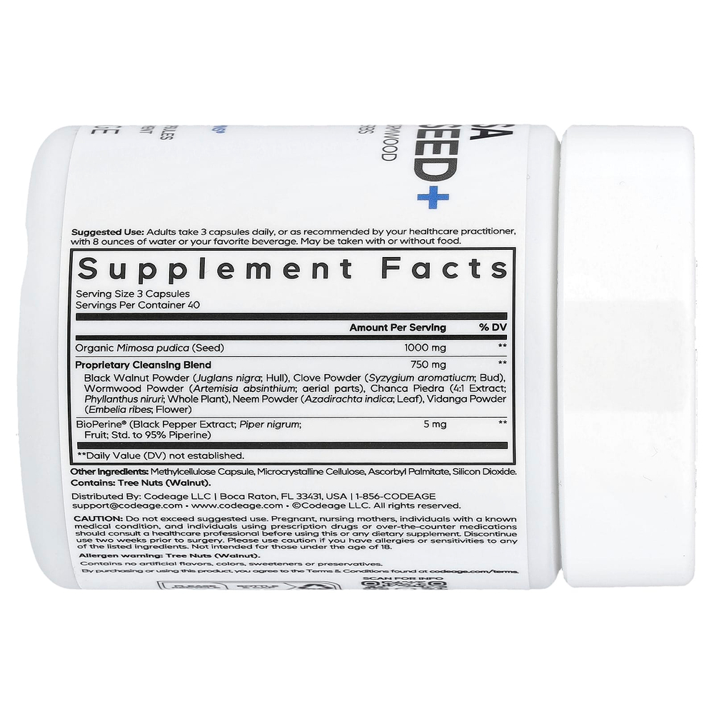 Codeage, Mimosa Pudica Seed +, 120 капсул