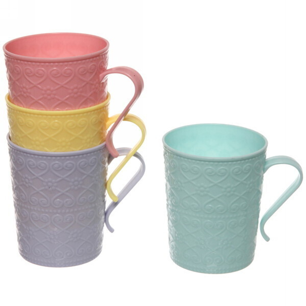 Кружка пластиковая 350мл «Кружево»