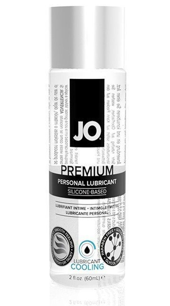 Охлаждающий лубрикант на силиконовой основе JO Personal Premium Lubricant Cooling - 60 мл.