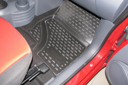 Коврики Standard, в салон MITSUBISHI Colt 5D 10/2009- , 4 шт. (полиуретан, чёрные) Element.NLC.35.22.210