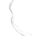 Светильник дачный на солн.батерее «Чайник Лампа» 27*15*10 см, 37 ламп LED (6 нитей, длина 55 см, подставка 79 см), Теплый белый