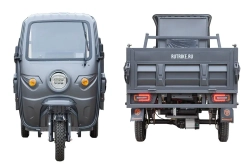 Грузовой электрический трицикл Rutrike D5 КАБИНА гидравлика 1700 60V1200W