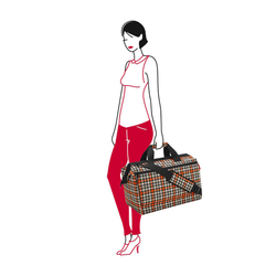 Сумка allrounder l pocket glencheck red