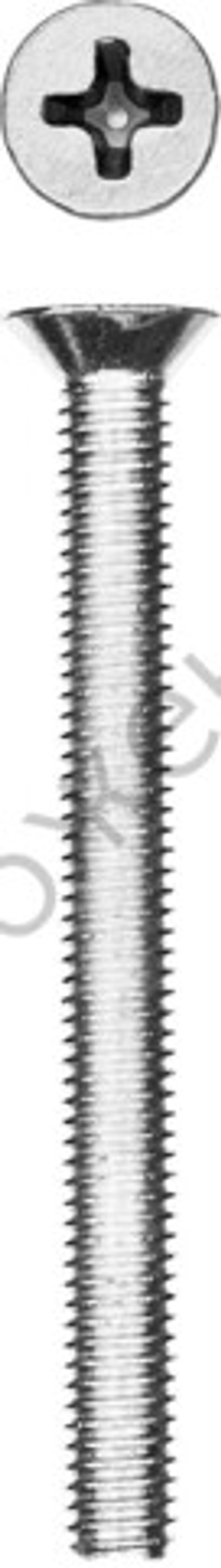 ЗУБР DIN 965, M5 x 50 мм, кл. пр. 4.8, винт с потайной головкой, цинк, 5 шт (303116-05-050)