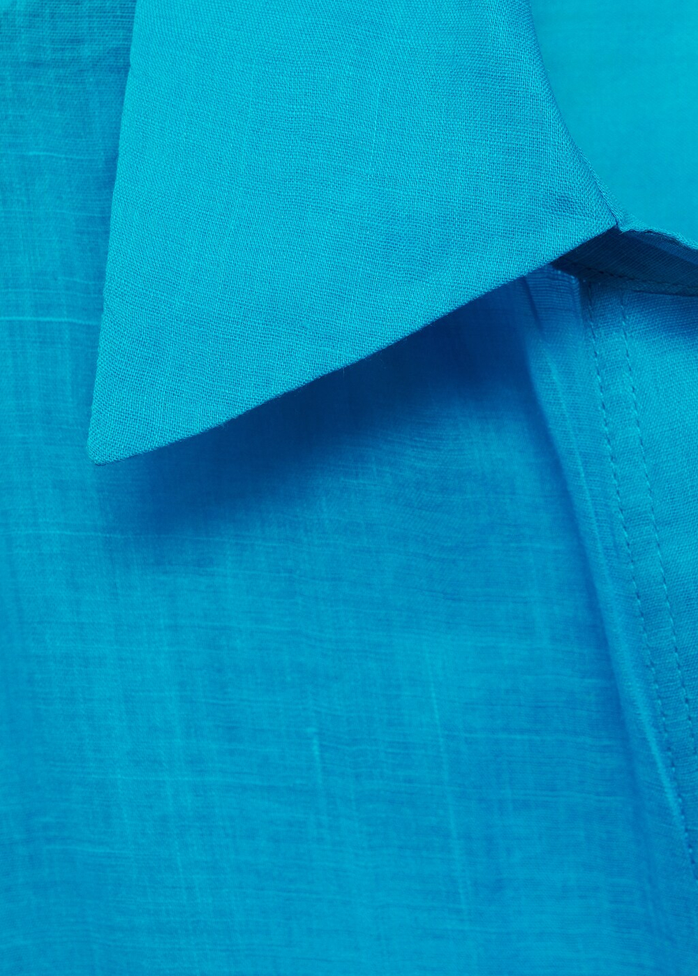 Рубашка из рами с потайными пуговицами