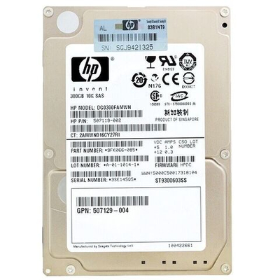 Жесткий диск HP 300GB, 3G, SAS, 10K RPM, SFFDP DG0300FAMWN