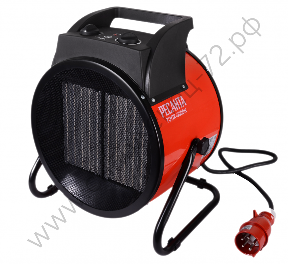 Тепловая электрическая пушка ТЭПК-9000K (керам.нагревательный элемент,круглая) Ресанта