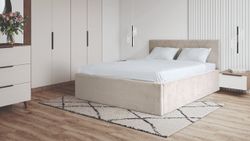 Кровать Румба 1,4 (Бежевый софт), ДСВ-Мебель