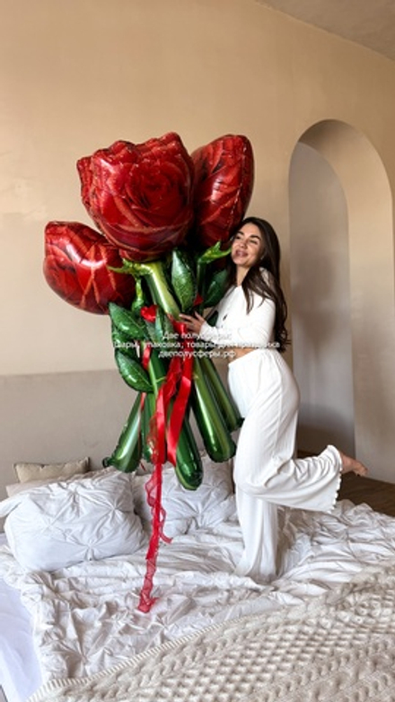 Букет фольгированных роз