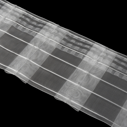 Шторная лента Oz-Is арт. 4390 МР, бантовые складки, коэф. сборки 1:2,0, цвет прозрачный (ширина 200 мм)