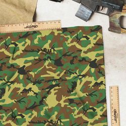 Ткань шелк Армани охотничьий милитари