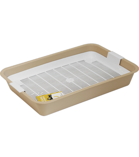 Моськи-Авоськи Туалет для кошек с сеткой, 40*26*6,5см, бежевый