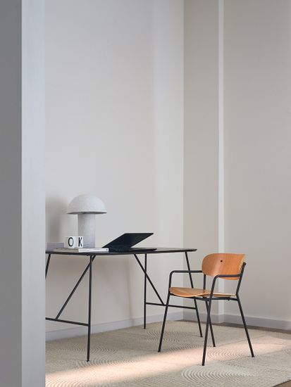 Стул с подлокотниками torfrid, светлый орех