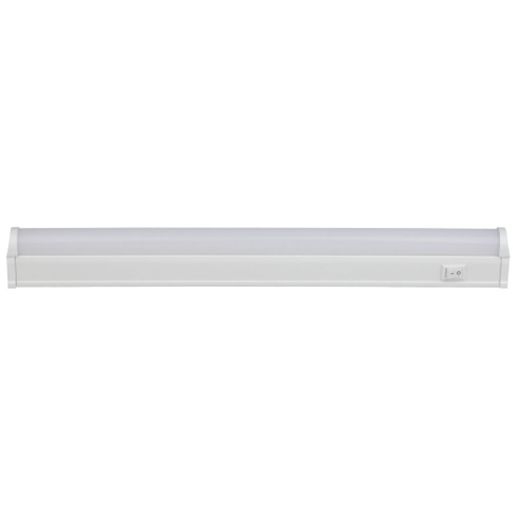 Линейный светодиодный светильник ЭРА LLED-01-04W-6500-W 4Вт 6500K L314мм с выключателем | Бытовые светодиодные линейные светильники