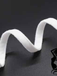 001 Ворсовая тесьма для каркасов 10 мм, белый 001