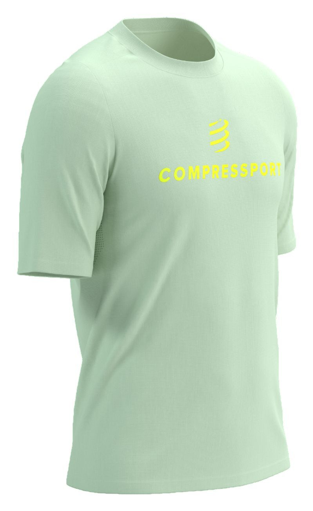 Мужская теннисная футболка Compressport Podium Short Sleeve - Мятный