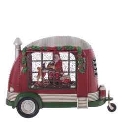 GAEM Изделие декоративное "Дед Мороз в фургоне" (подсвет, вьюга, муз, AA х3 н/п +USB) L28,5 W10,5 H19,5 с
