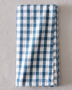 ZARA HOME САЛФЕТКИ ИЗ ХЛОПКА В КЛЕТКУ (НАБОР ИЗ 2 ШТ.), СИНИЙ