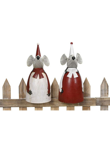 Декор "Мышка" в ассортименте 13x10xH23 см