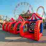 Надувной дартс «Шапито» на подкачке, диаметр 2,5 м, размер 2,5×2,5×3 м