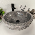 Раковина из мрамора Erozy Grey EM-64530 46*46*15 0186