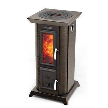 Отопительная печь "ТЕРМОФОР" СТАТИКА ТЕТРА (черная бронза)