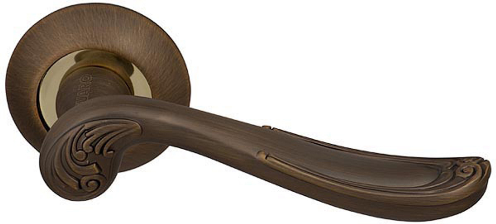 Ручка Фуаро ART RM AB/GP-7, цвет бронза/латунь ЦАМ (гарантия - 12 месяцев)