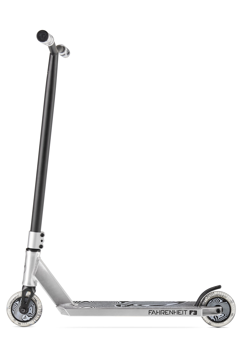Самокат трюковой Fahrenheit F3 серебристый/черный