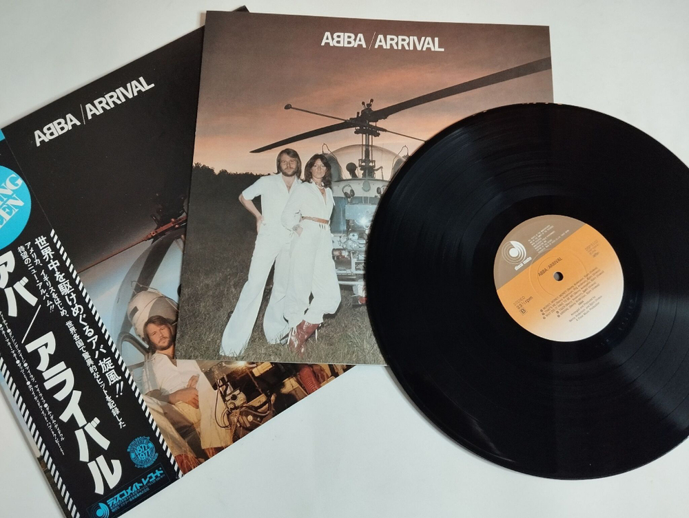 Винтажная виниловая пластинка ABBA Абба Arrival Dancing Queen (Japan 1977) (Obi)