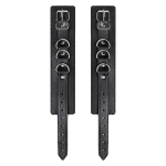 Черные оковы из искусственной кожи ToyFa Anonymo 310153