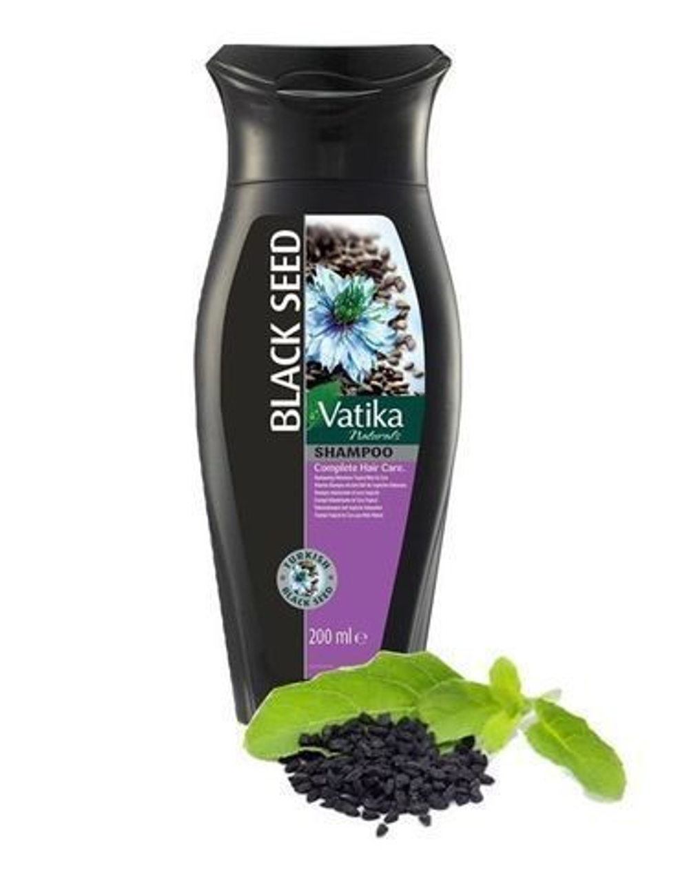 Шампунь Dabur Vatika Black Seed Strong & Shine Дабур Ватика Черный тмин Сила и блеск Восстановление и защита волос, предупреждает выпадение волос, 400 мл