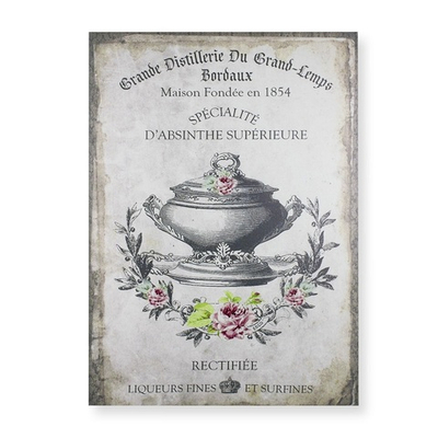 Панно "Супница" 70x50x2,5см, дерево,холст