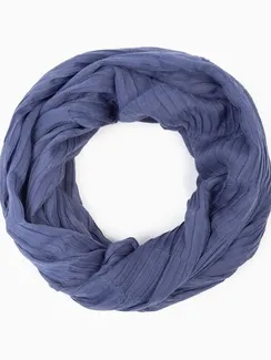 Снуд женский текстильный, цвет синий, размер 70х75