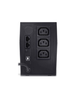 Источник бесперебойного питания PowerCom Raptor RPT-800AP ИБП (800 ВА / 480 Вт, AVR, USB, RJ11 / RJ45, 3 xC13 с резервным питанием) (792811)